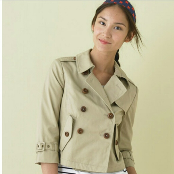 J. Crew Jackets & Blazers - J Crew Cropped Trench Coat